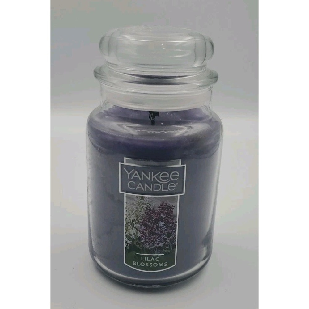 Yankee Candle Lilac Blossoms 22 oz Jar Candle Single Wick USED